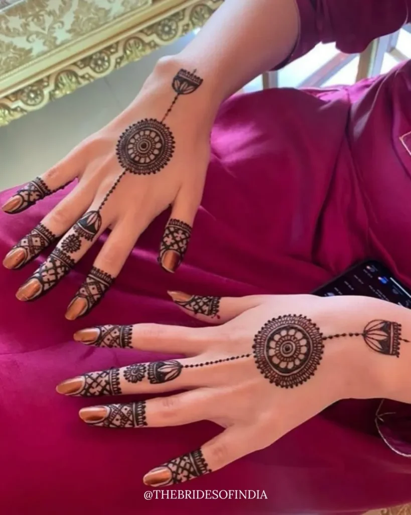 60+ Stylish Back Hand Mehndi Designs You Must Try in 2026! 66 back side mehndi design