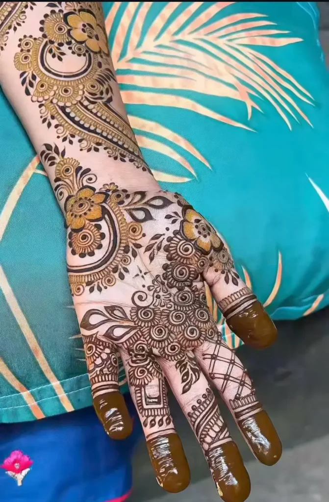 bridal arabic mehndi design