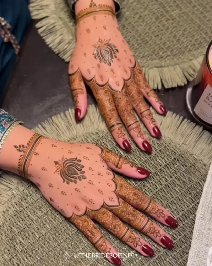 60+ Stylish Back Hand Mehndi Designs You Must Try in 2026! 56 bridal back hand mehndi designs