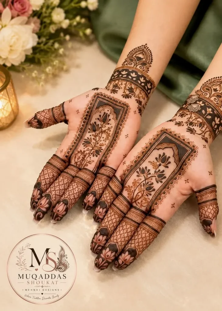 bridesmaid and guest arabic mehndi designs