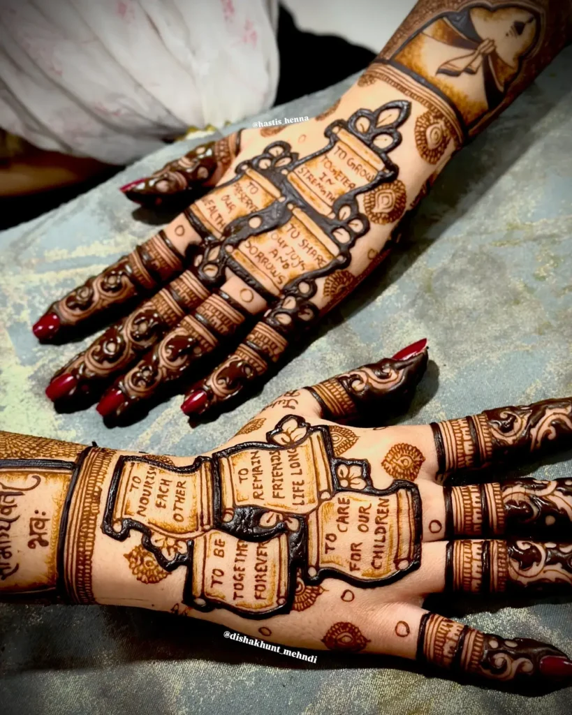 60+ Stylish Back Hand Mehndi Designs You Must Try in 2026! 47 eternal vows back hand mehndi designs