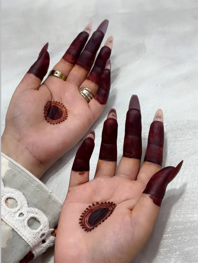 fingertip cap arabic mehndi designs
