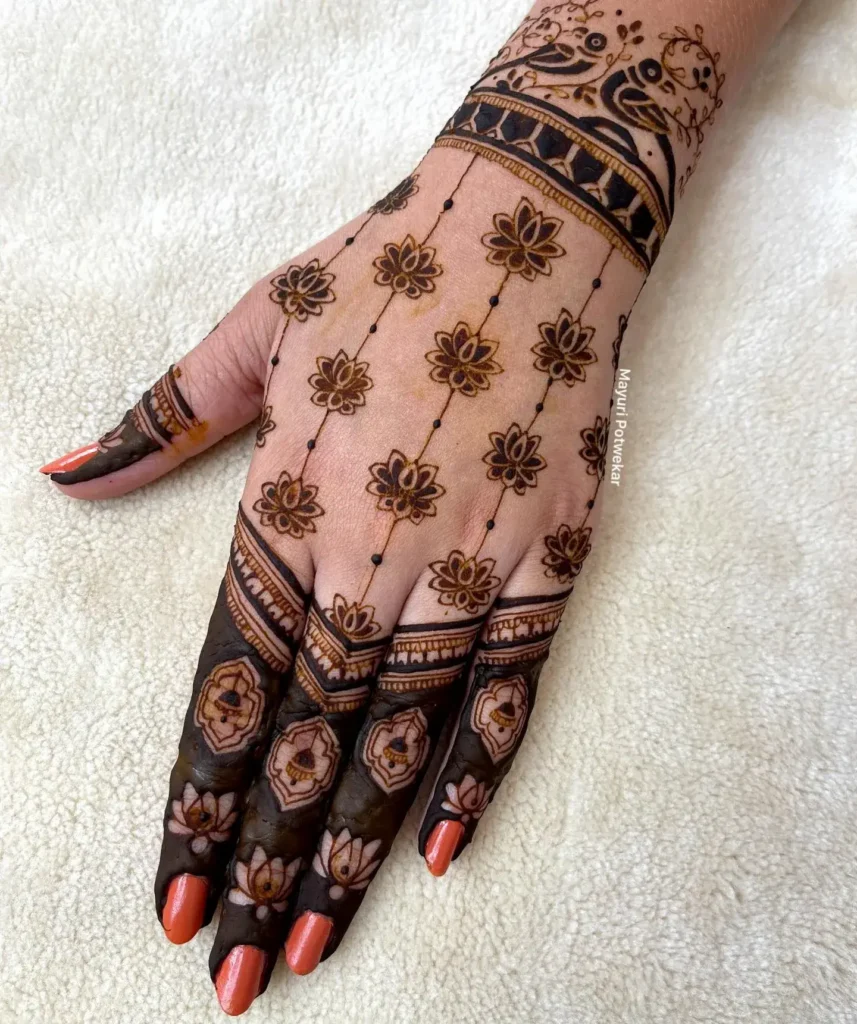 60+ Stylish Back Hand Mehndi Designs You Must Try in 2026! 67 instagram stylish back hand mehndi designs