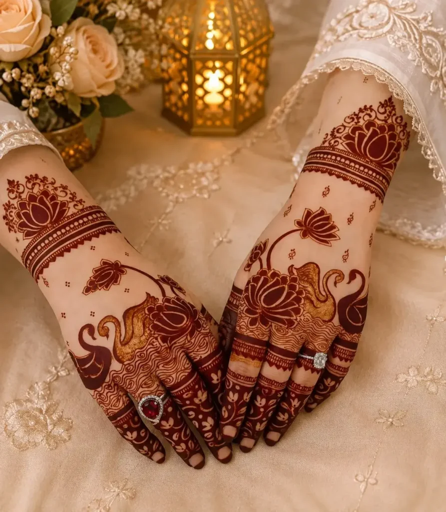 light bridal design for short ceremonies arabic mehndi designs
