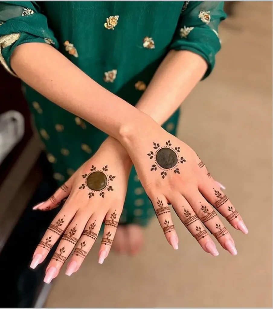 60+ Stylish Back Hand Mehndi Designs You Must Try in 2026! 40 minimalist back hand mehndi designs