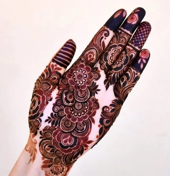 mirror bel for the left hand arabic mehndi designs