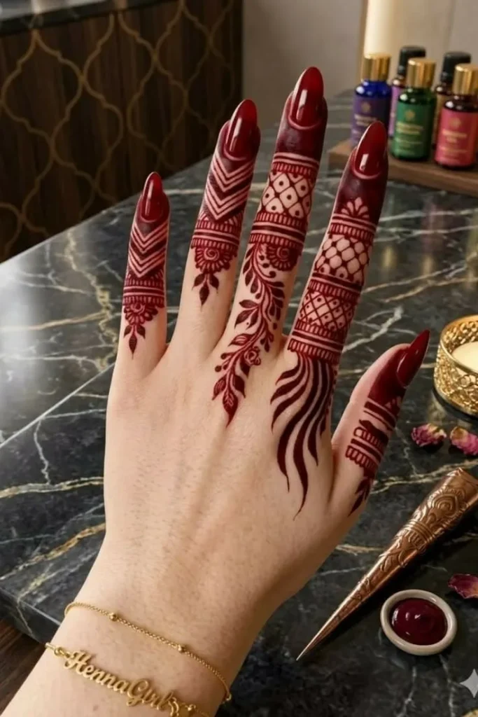 Finger Mehndi Design: 40+ Ideas for When the Event Is Tomorrow 12 Simple Back Finger Mehndi Designs