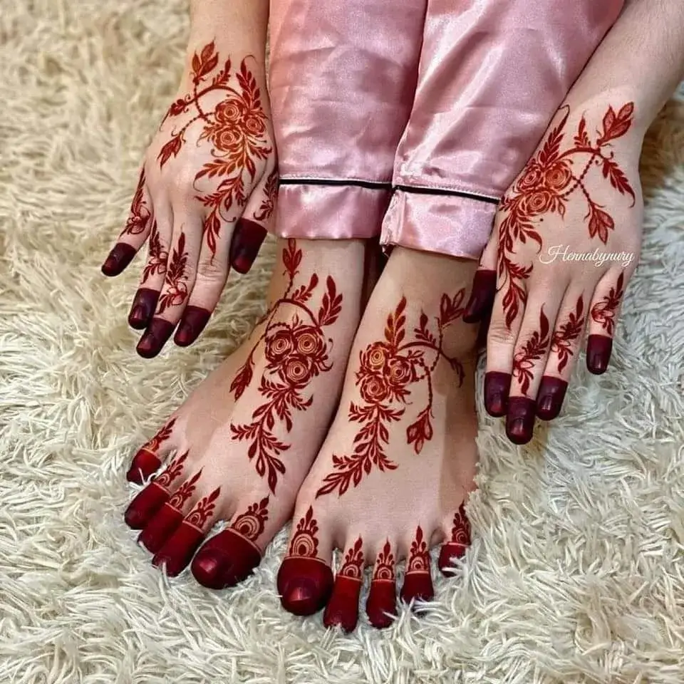 40+ Foot and Leg Mehndi Designs: Easy, Simple & Bridal Look for 2026 6 simple foot mehndi design