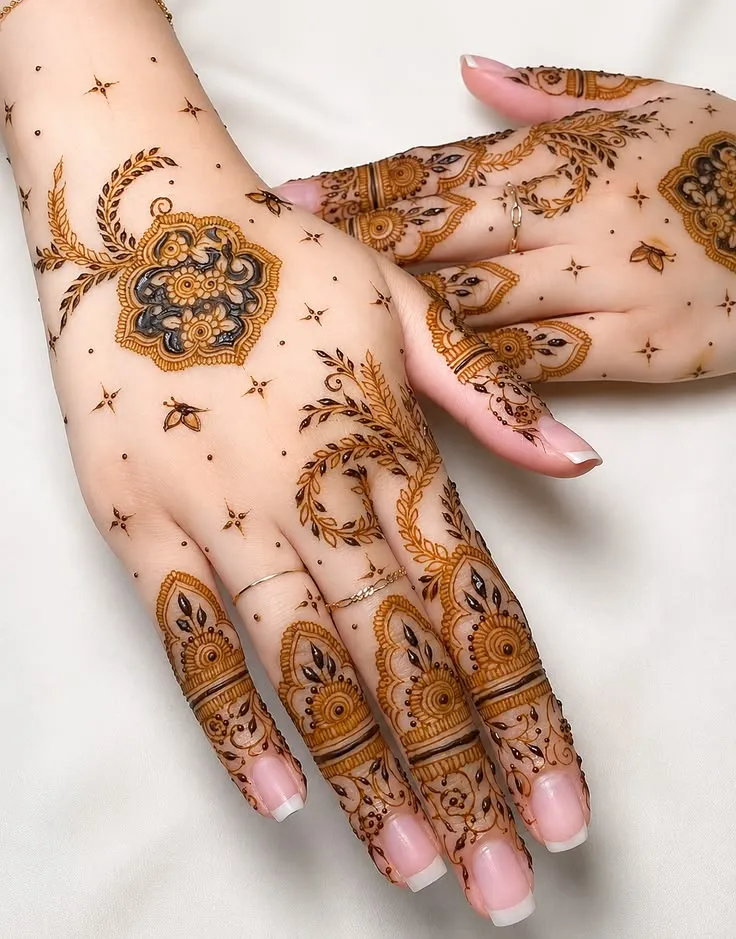 stylish unique and bold arabic mehndi designs