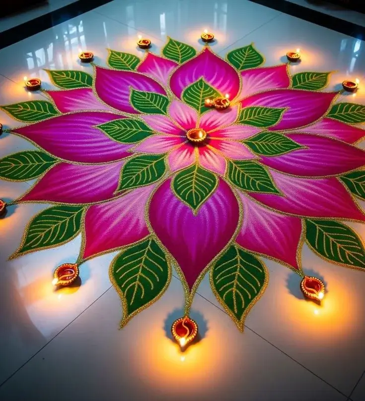 100+ Attractive Rangoli Designs: Create Stunning Art in Minutes 35 Attractive Big Rangoli Designs