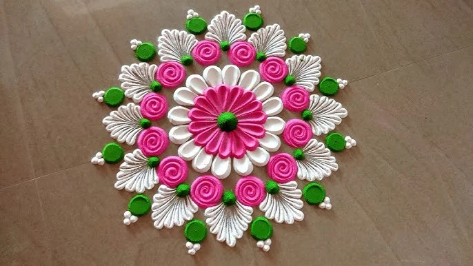 100+ Attractive Rangoli Designs: Create Stunning Art in Minutes 6 Easy Rangoli Designs for Beginners