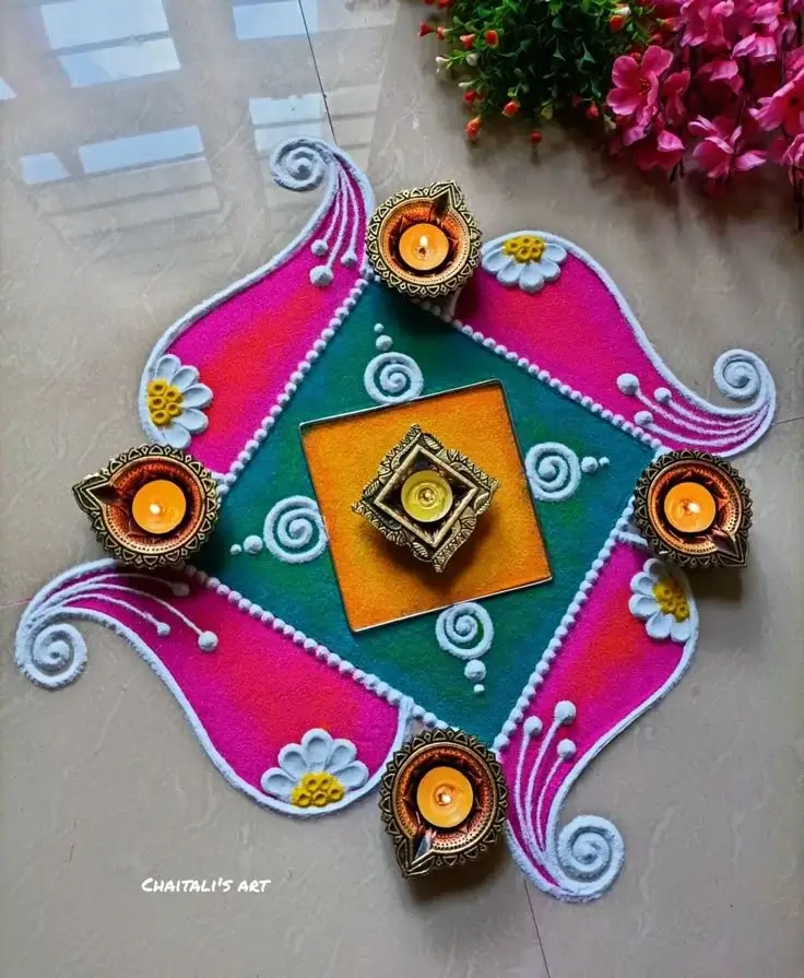 100+ Attractive Rangoli Designs: Create Stunning Art in Minutes 60 Rangoli Kolam