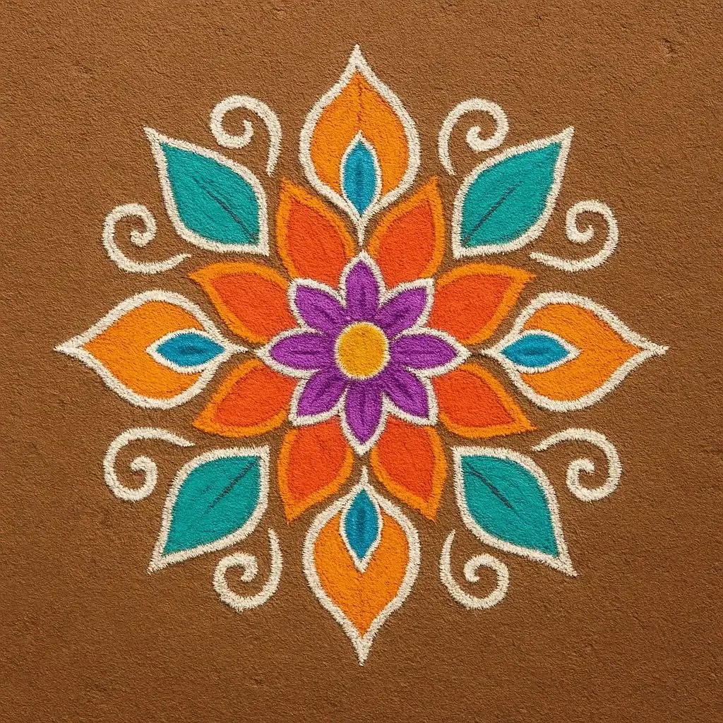 100+ Attractive Rangoli Designs: Create Stunning Art in Minutes 5 Simple Rangoli Designs for Home