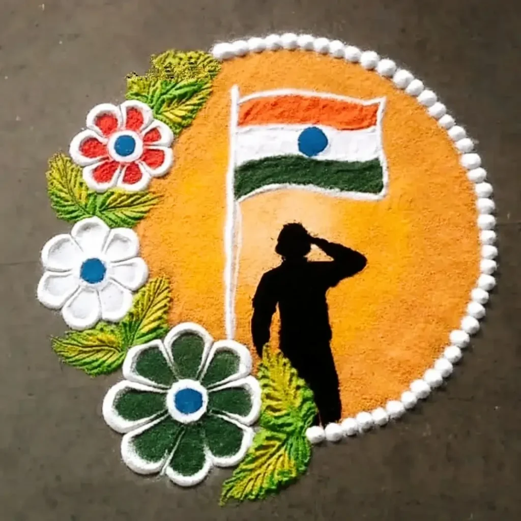 100+ Attractive Rangoli Designs: Create Stunning Art in Minutes 78 Unique Republic Day Rangoli