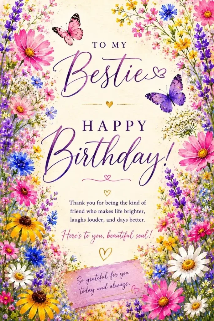 300+ Happy Birthday Wishes for Best Friend | Latest Messages 2026 4 birthday wishes for a friend