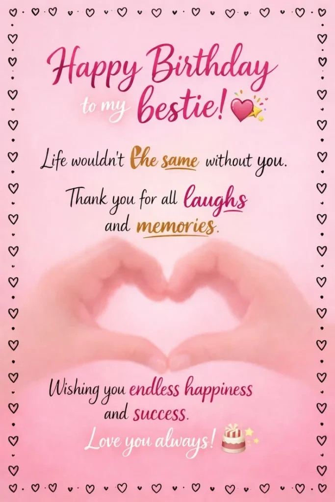 300+ Happy Birthday Wishes for Best Friend | Latest Messages 2026 3 birthday wishes for best friend