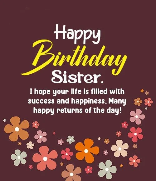birthday wishes for sister