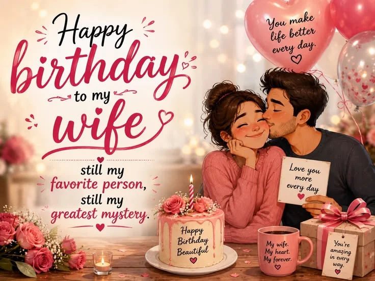 150+ Heart Houching Happy Birthday Wishes for My Lovely Wife 2 birthday wishes for wife
