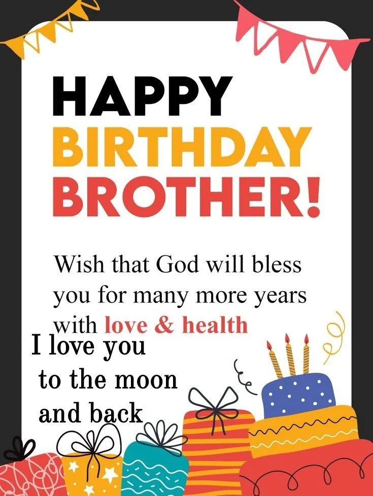 brother birthday wishes in english