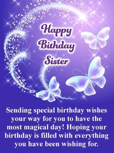little sister birthday wishes