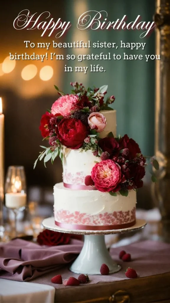 short heart touching birthday wishes for sister