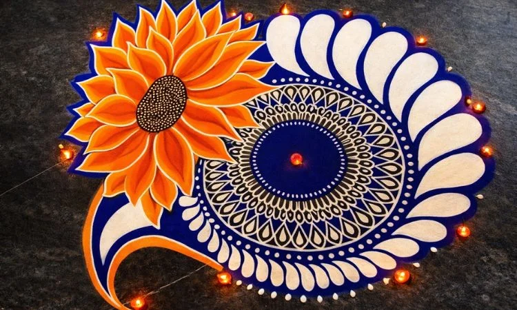100+ Attractive Rangoli Designs: Create Stunning Art in Minutes 2 simple rangoli design