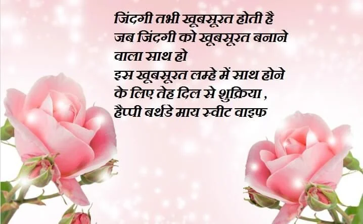 150+ Heart Houching Happy Birthday Wishes for My Lovely Wife 16 wife birthday wishes in hindi
