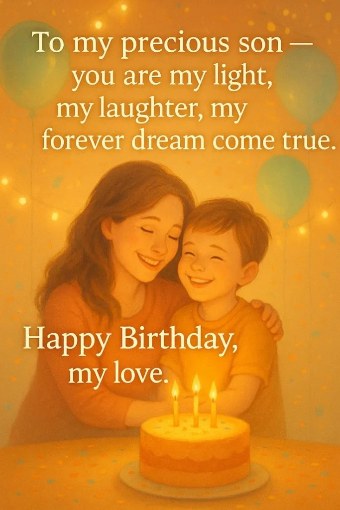 200+ Happy Birthday Wishes & Blessing Messages for Son 5 birthday wishes for son from mom