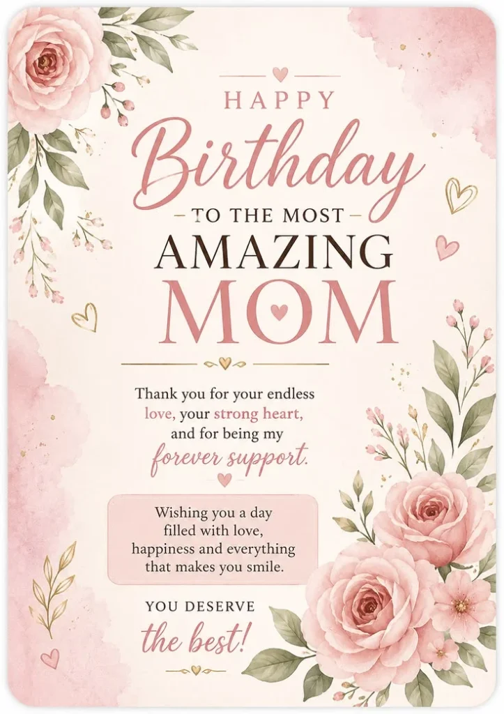 Heart-Touching Happy Birthday Wishes & Quotes for Mom: 150+ Messages She'll Love 7 mom birthday wishes