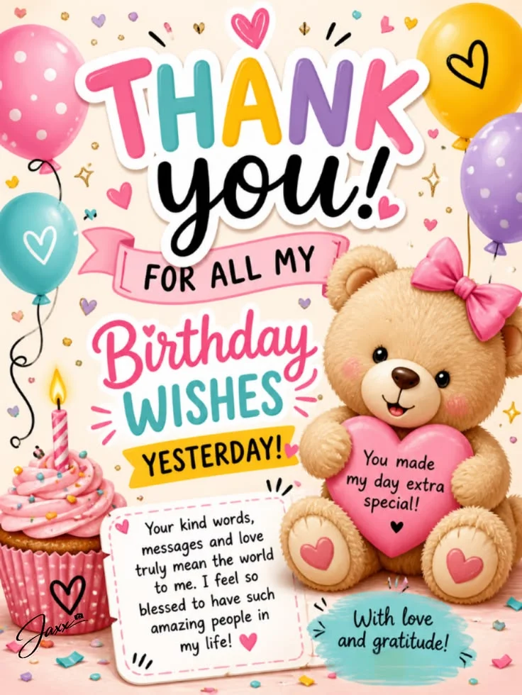 200+ Ways to Say Thank You Messages for Birthday Wishes 26 thank you all for your wishes