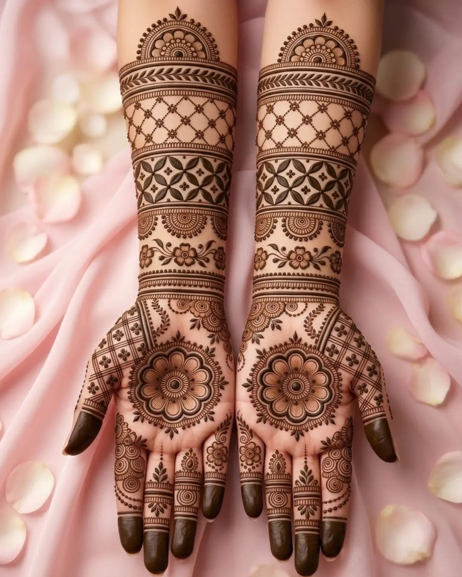 Home Page 29 Jaali and Mandala Combo Front Hand Simple Mehndi Design